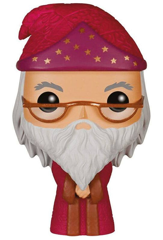Funko Pop! Movies Harry Potter Albus Dumbledore vinyl figure in red starry hat and robes