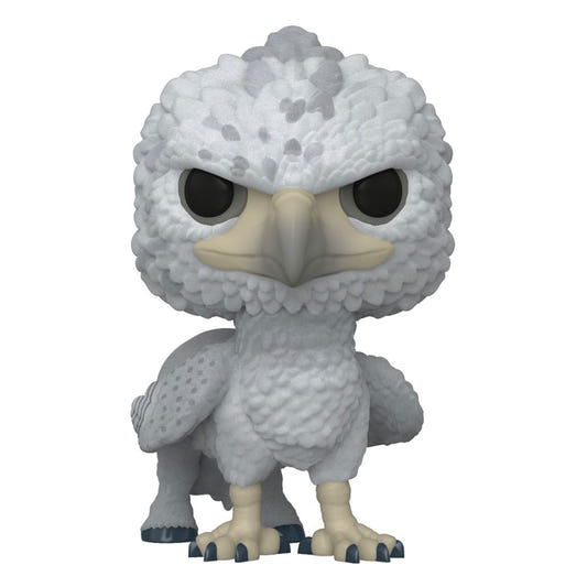 Funko Pop! Movies Buckbeak flocked vinyl figure from Harry Potter, the grey hippogriff exclusive