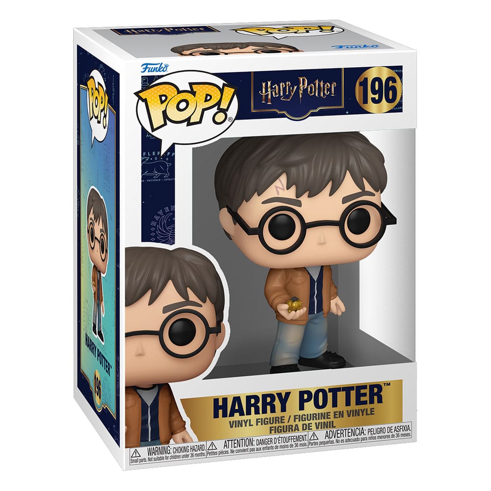 Harry Potter with Resurrection Stone Funko Pop! Movies vinyl figure in its window box, number 196