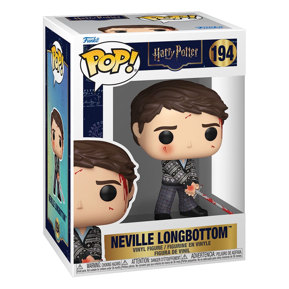 Neville Longbottom with Sword of Gryffindor Funko Pop! Movies vinyl figure in its box, number 194