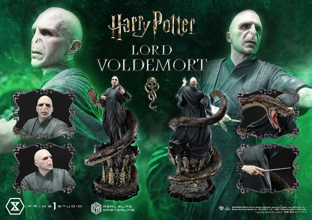 Harry Potter Real Elite Masterline Series Statue 1/4 Lord Voldemort Bonus Version 83 cm