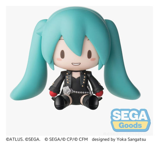 Sega Fuwa Petit Hatsune Miku Persona 5 Royal chibi figure in black Phantom Thief outfit, grinning
