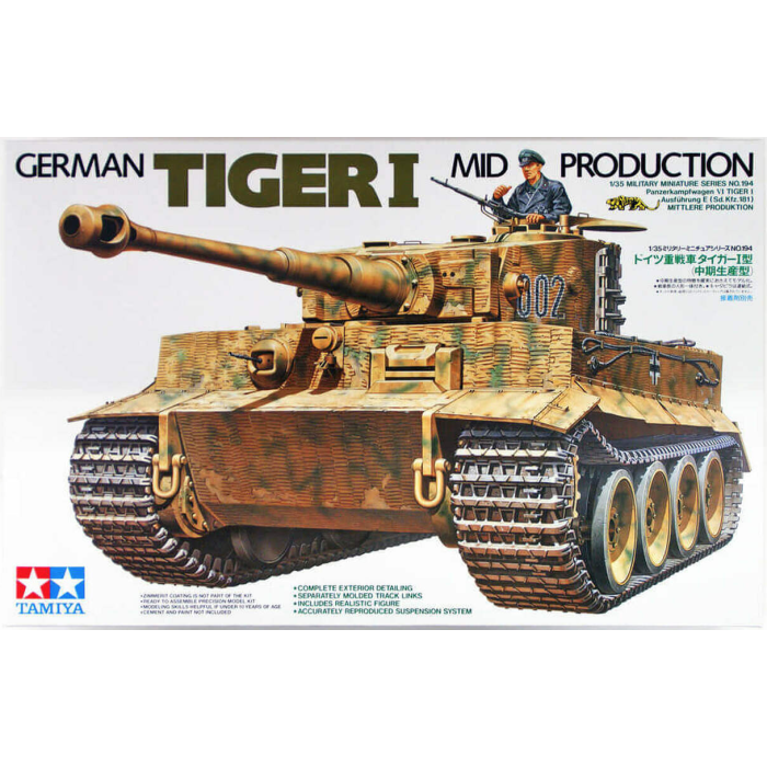 Tamiya 1:35 35194 German Tiger I Mid Production - Loaded Dice Barry Vale of Glamorgan CF64 3HD