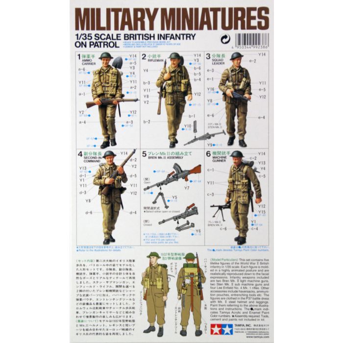 Tamiya 1:35 British Infantry On Patrol - 35223 - Loaded Dice
