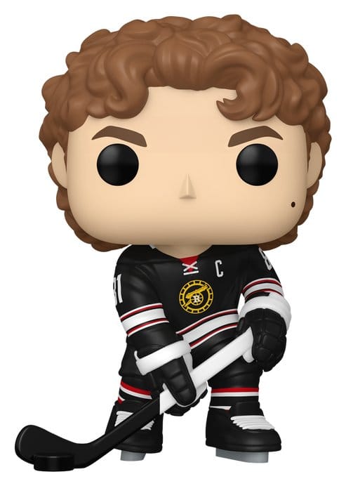 Funko Pop! TV Ilya Rozanov vinyl figure from Heated Rivalry in black captain's hockey kit with stick