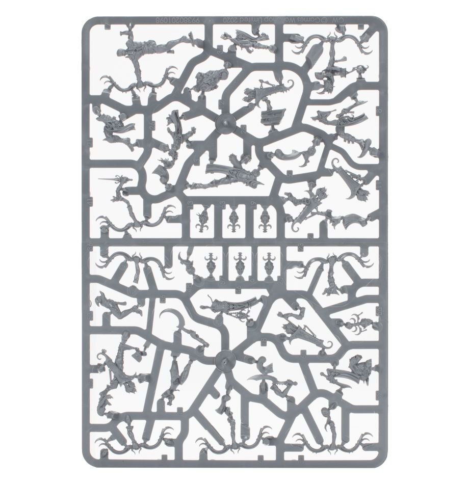 Hedonites of Slaanesh: Blissbarb Archers sprue contents - Loaded Dice