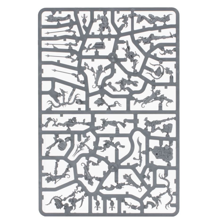 Hedonites of Slaanesh: Blissbarb Archers sprue contents - Loaded Dice