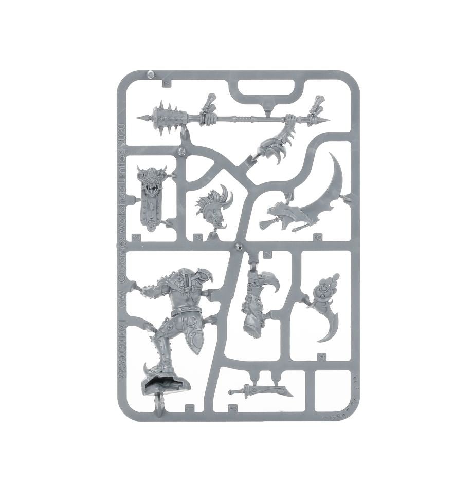 Hedonites of Slaanesh: Lord of Pain sprue contents - Loaded Dice