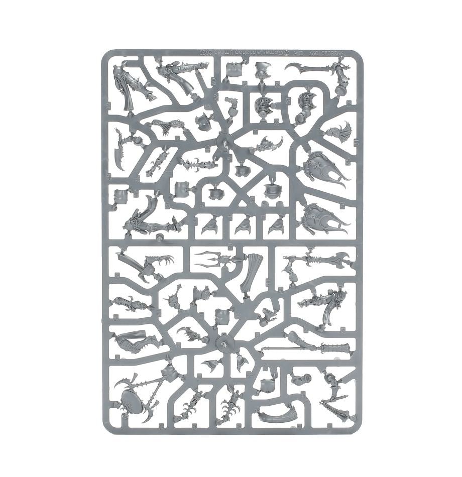 Hedonites of Slaanesh: Myrmidesh Painbringers sprue contents - Loaded Dice