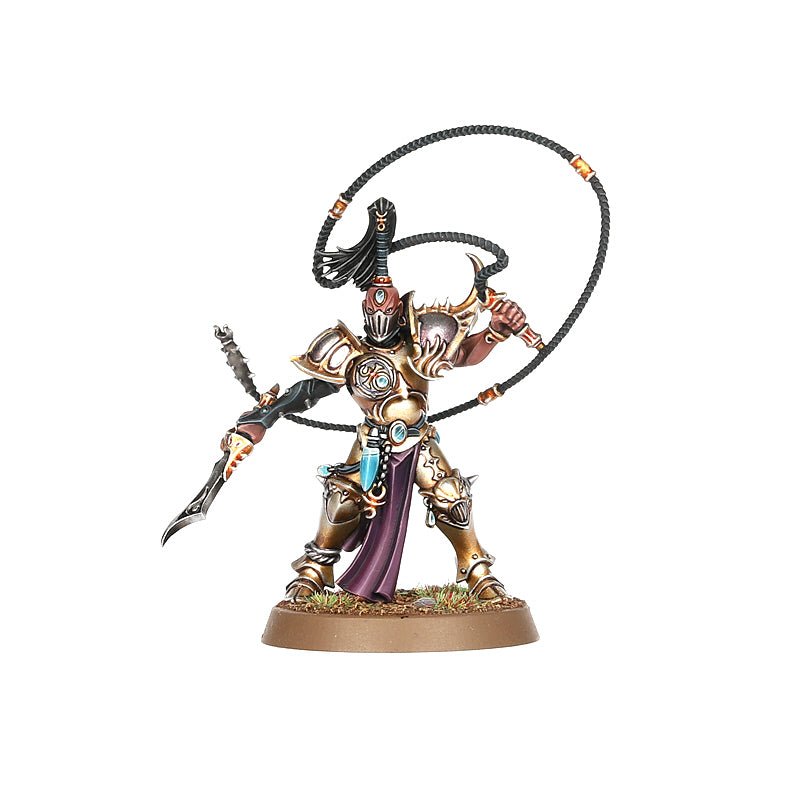Hedonites of Slaanesh: Myrmidesh Painbringers painted miniature - Loaded Dice