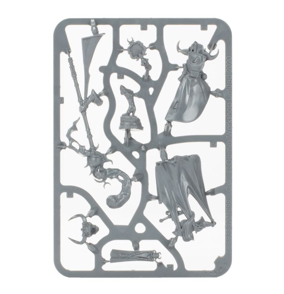 Hedonites of Slaanesh Shardspeaker unpainted plastic sprue from Games Workshop, frame 1 of 1