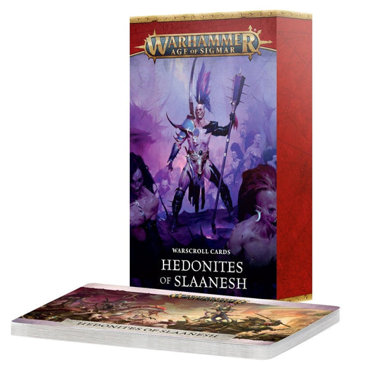 Warhammer Age of Sigmar card game box with cards displayed in front