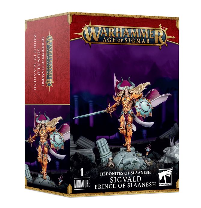 Games Workshop Hedonites of Slaanesh Sigvald Prince of Slaanesh box front