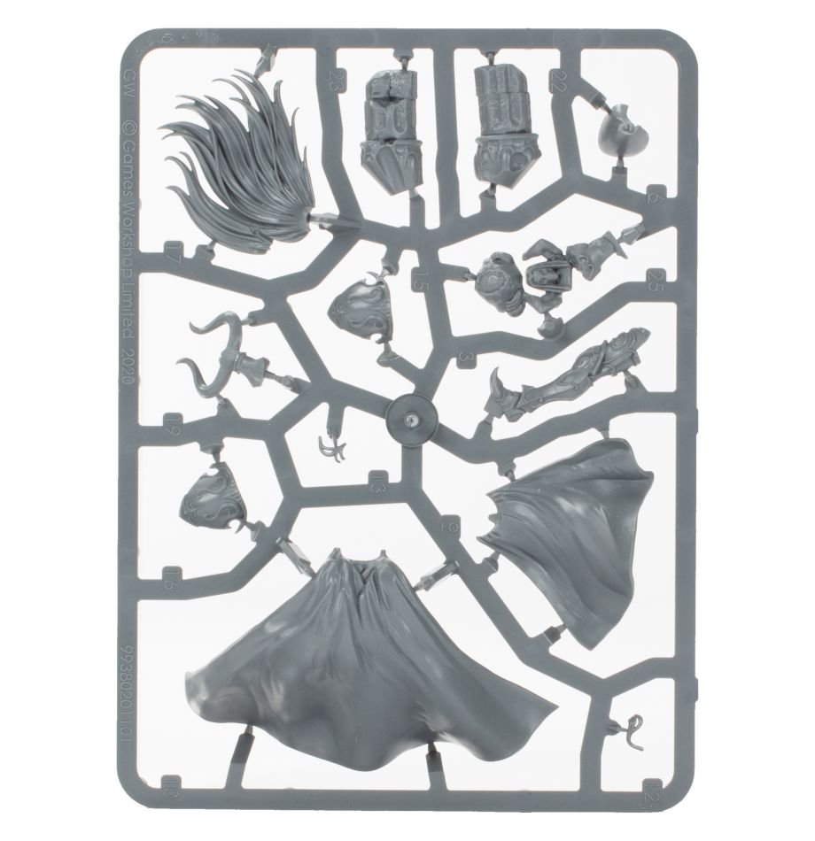Hedonites: Sigvald Prince of Slaanesh sprue contents - Loaded Dice