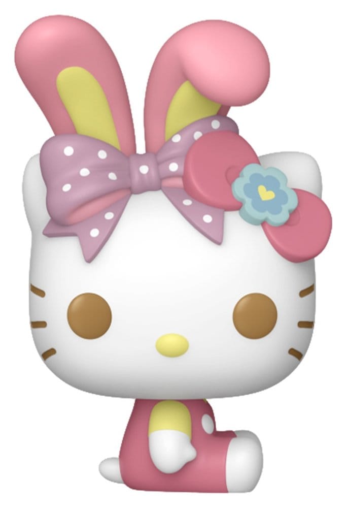 Hello Kitty and Friends Pocket POP! Hello Kitty mini figure in pink bunny ears with polka dot bow