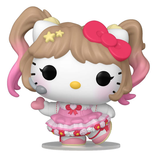 Funko POP! Hello Kitty in a pink K-Pop stage outfit with headset microphone