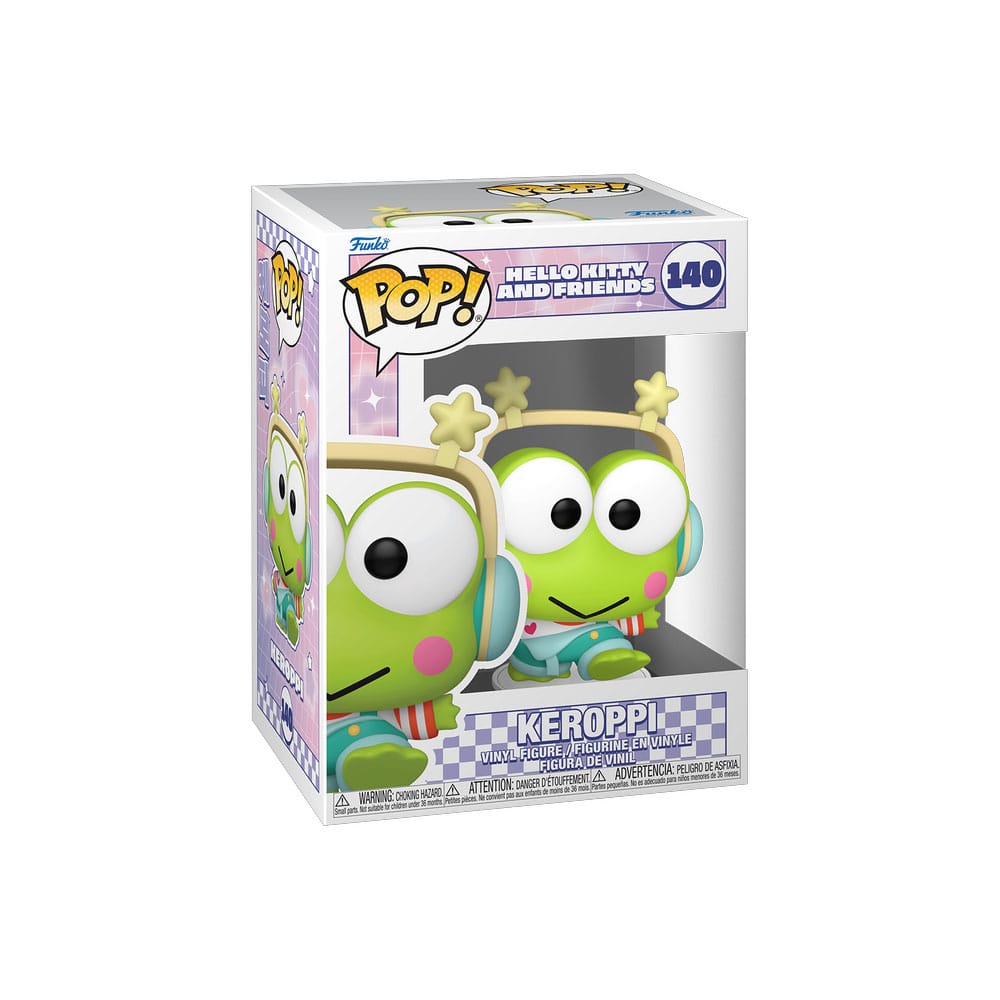 Funko Pop! Keroppi no. 140 in Hello Kitty and Friends window box packaging