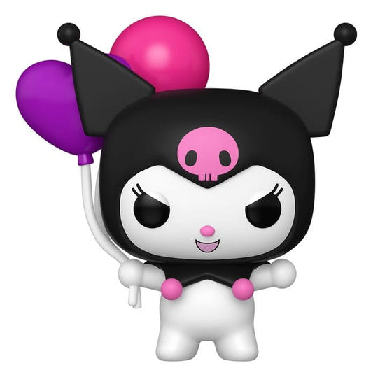 Funko Hello Kitty Super Sized Jumbo POP! Kuromi vinyl figure holding pink and purple balloons