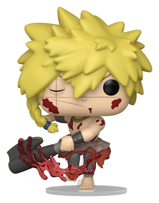 Funko POP! Animation Chobe vinyl figure from Hell's Paradise: Jigokuraku, battle-scarred with spiky blond hair