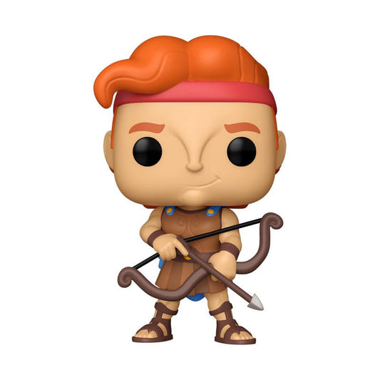 Funko Pop! Disney Hercules vinyl figure holding a bow and arrow, front view out of the box