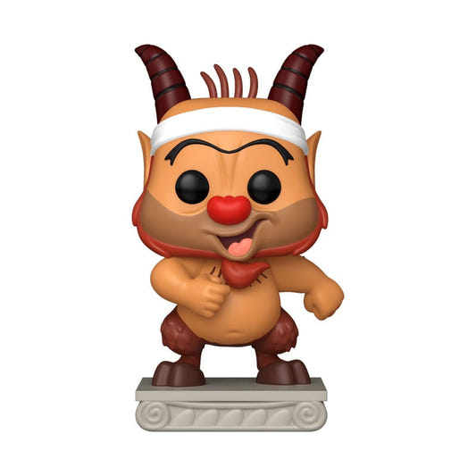 Funko Pop! Disney Hercules Training Phil satyr figure with headband, standing on a Greek column base