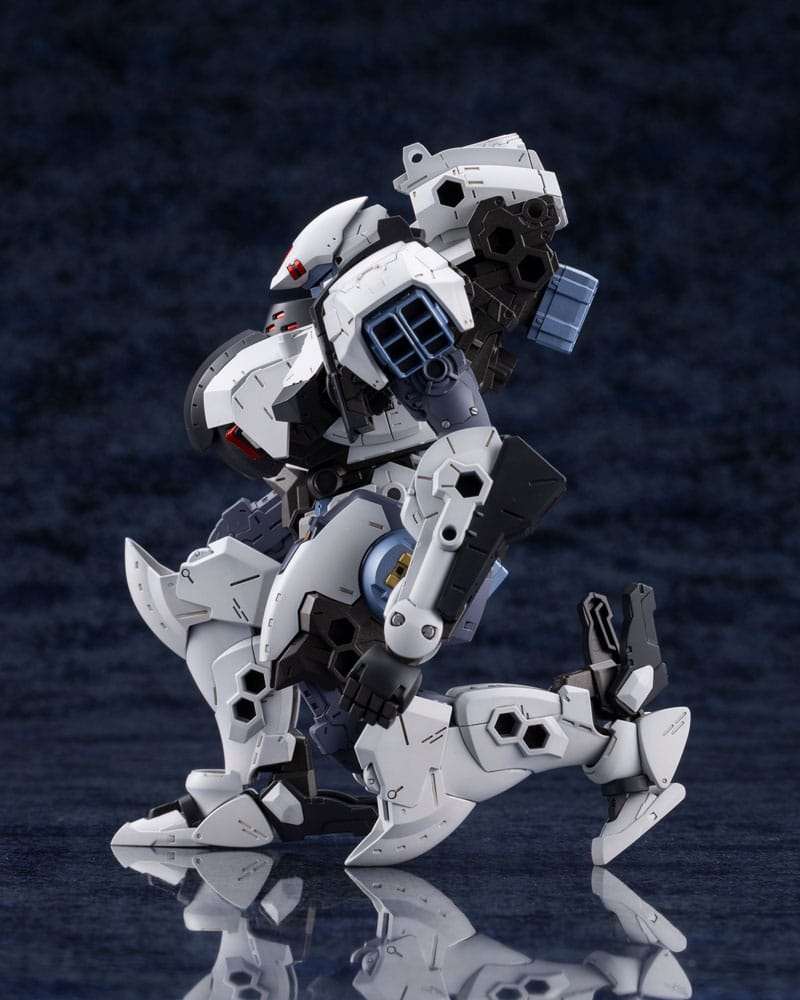 Bulkarm Osteon model kit side view showing crouched legs and backpack