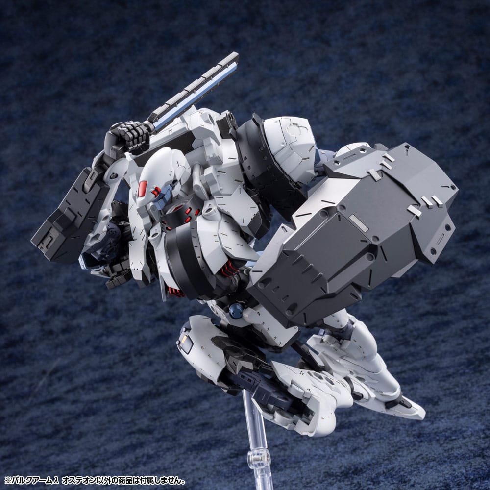 Bulkarm Osteon kit charging behind its large shield with baton raised on stand