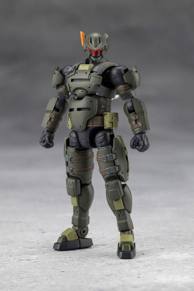 Hexa Gear VT1 Governor pilot figure in green armour, front view