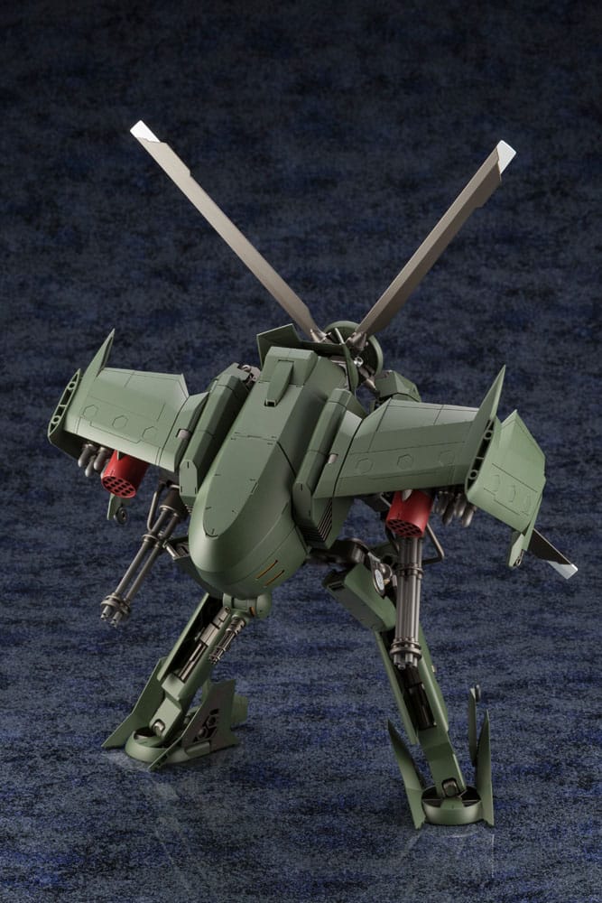 Steelrain humanoid mode rear view showing leg structure and rotor