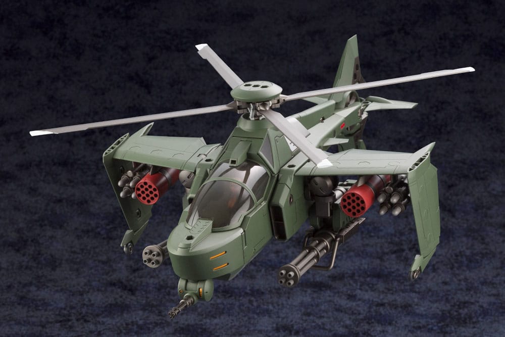Hexa Gear Steelrain aircraft mode front view showing cockpit and rocket pods