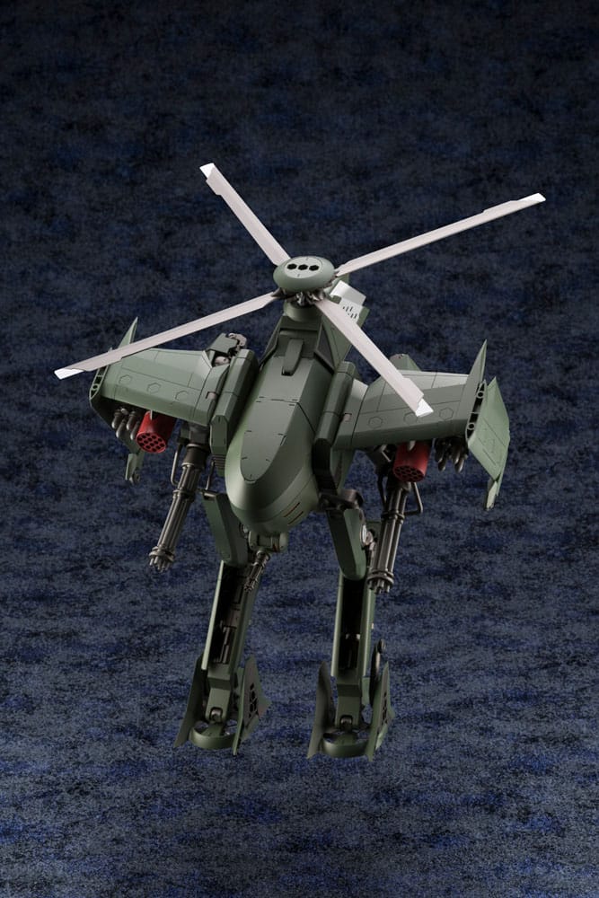 Hexa Gear Steelrain humanoid mode front view with wing armour and rotor