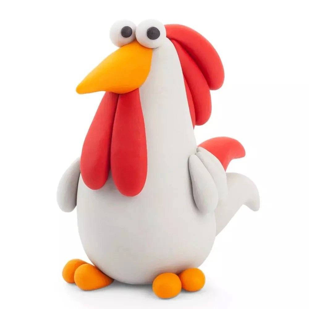HEY CLAY Claymates Animals - Rooster (3 Cans) - Loaded Dice
