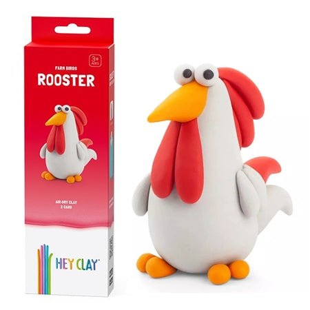HEY CLAY Claymates Animals - Rooster (3 Cans) - Loaded Dice