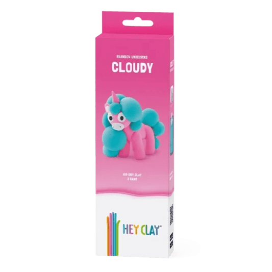 HEY CLAY Unicorn Claymates Cloudy (3 Cans) - Loaded Dice