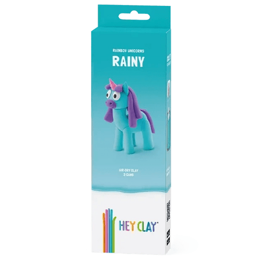 HEY CLAY Unicorn Claymates Rainy (3 Cans) - Loaded Dice