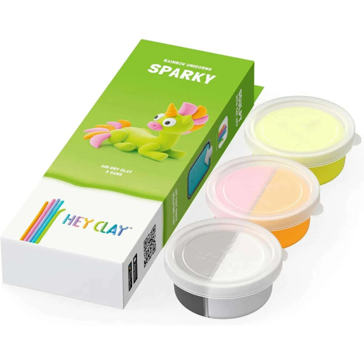 HEY CLAY Unicorn Claymates Sparky (3 Cans) - Loaded Dice