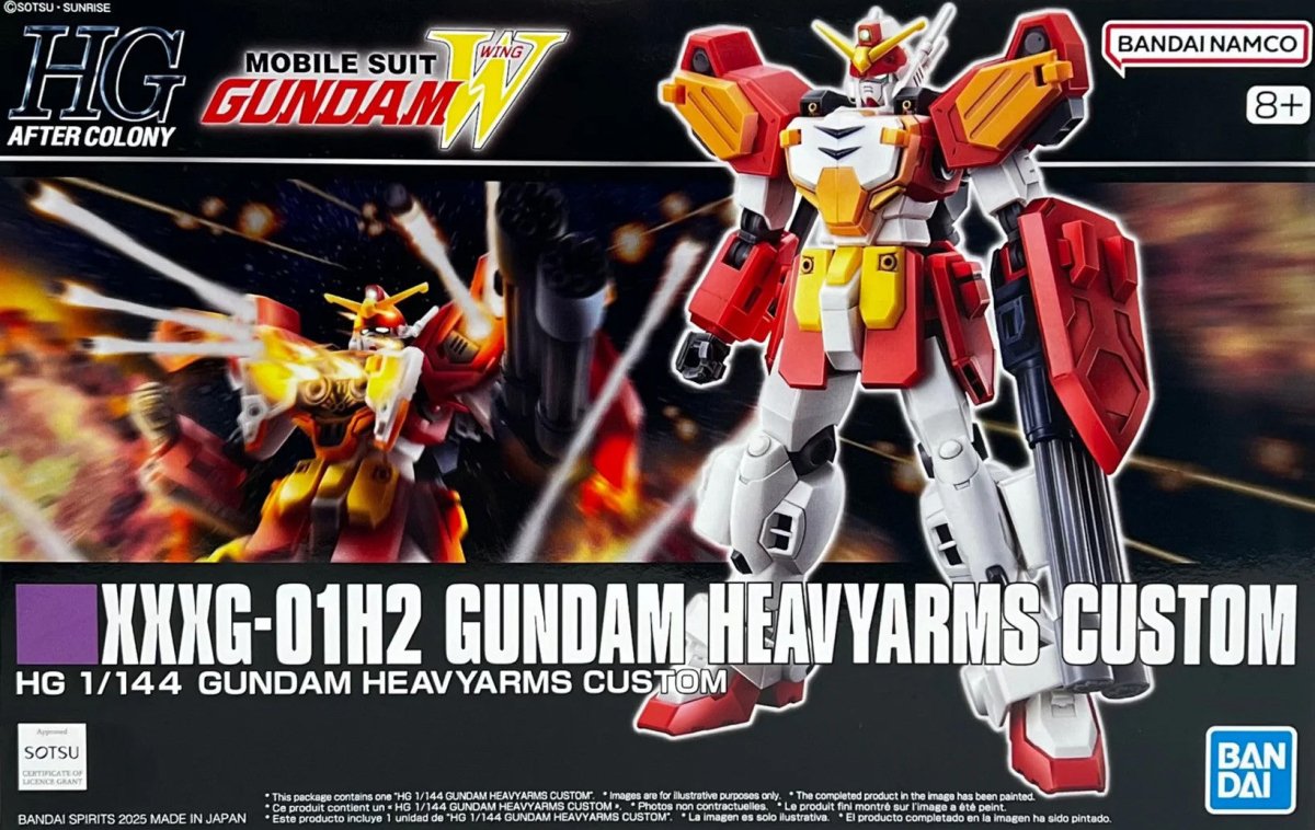 Bandai HG 1/144 Gundam Heavyarms Custom kit, box art
