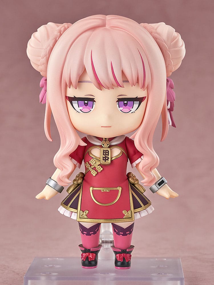 Tanaka Hime Nendoroid with relaxed half-closed eyes and arms by her sides