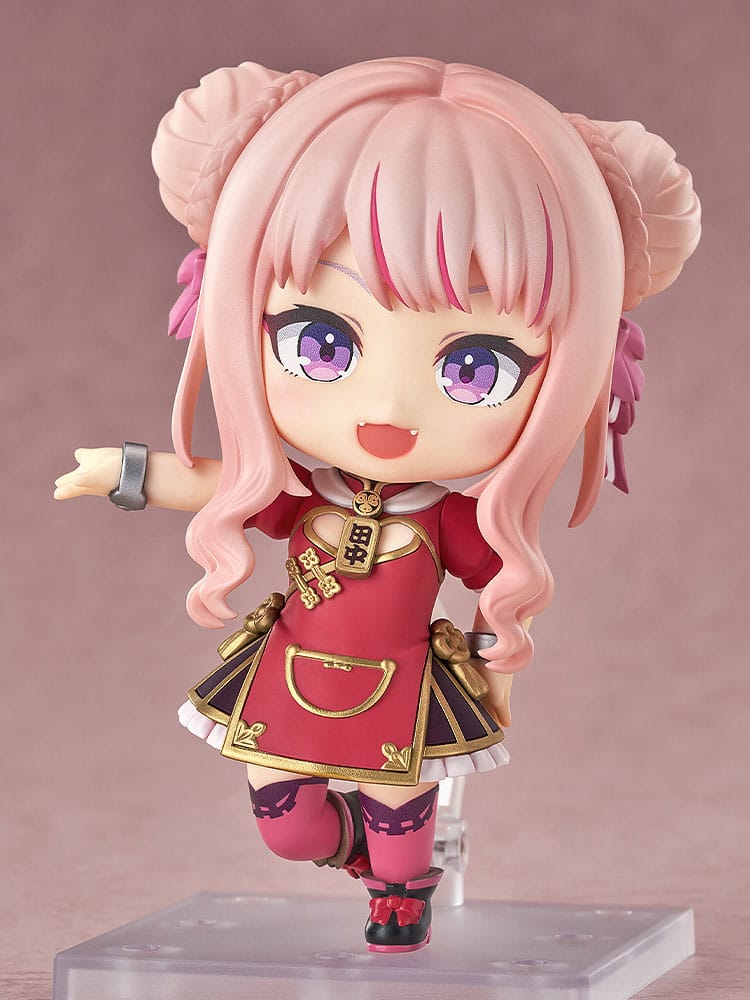 Tanaka Hime Nendoroid hopping with one leg raised and arms outstretched