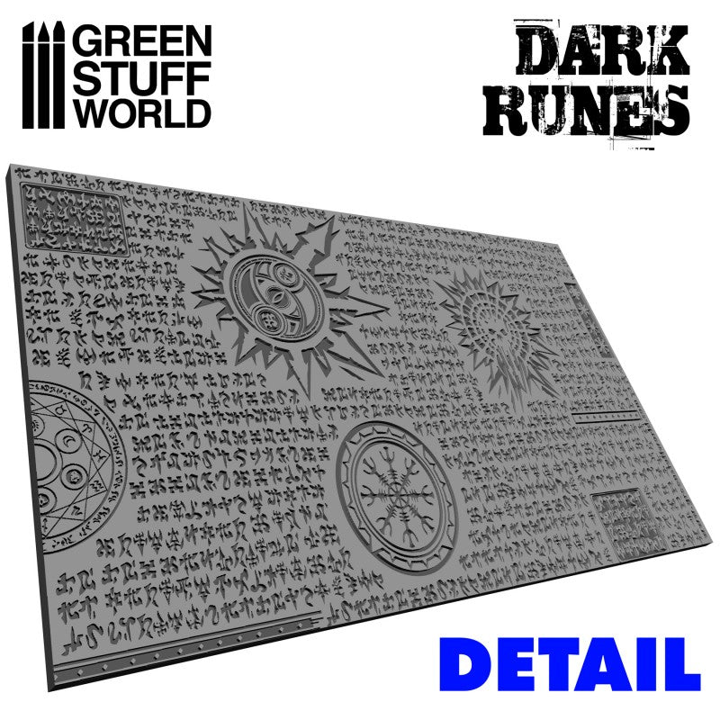 Green Stuff World Rolling Pin Dark Runes - Loaded Dice