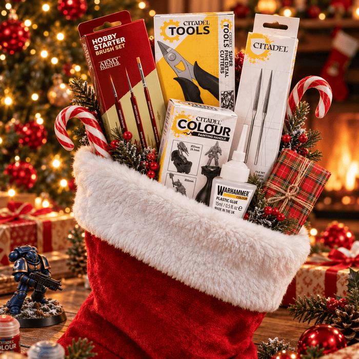 Hobby Christmas Stocking – Miniature Tools, Brushes & £5 e-Gift Voucher