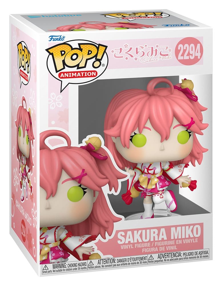 hololive Funko POP! Animation 2294 Sakura Miko vinyl figure shown in its window display box