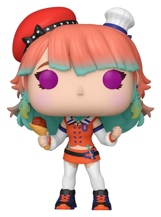 hololive Funko POP! Animation Takanashi Kiara vinyl figure in red beret and orange outfit