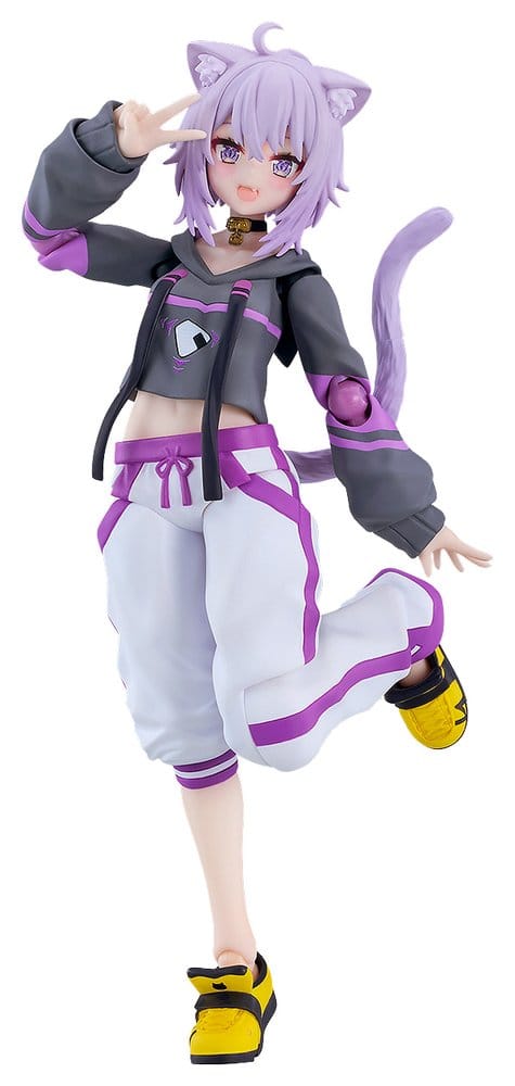 Max Factory figma Hololive Production Nekomata Okayu action figure in hoodie and joggers