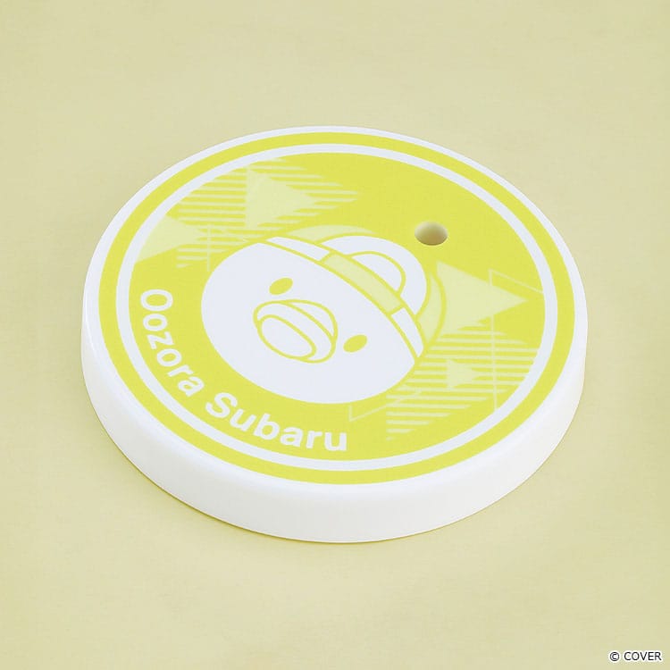 Oozora Subaru Nendoroid round yellow display base printed with her name