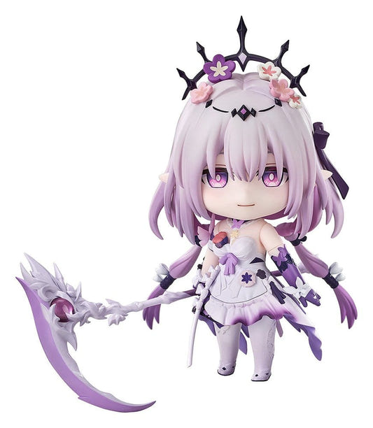 Castorice Nendoroid by Good Smile Company from Honkai: Star Rail holding her purple scythe weapon
