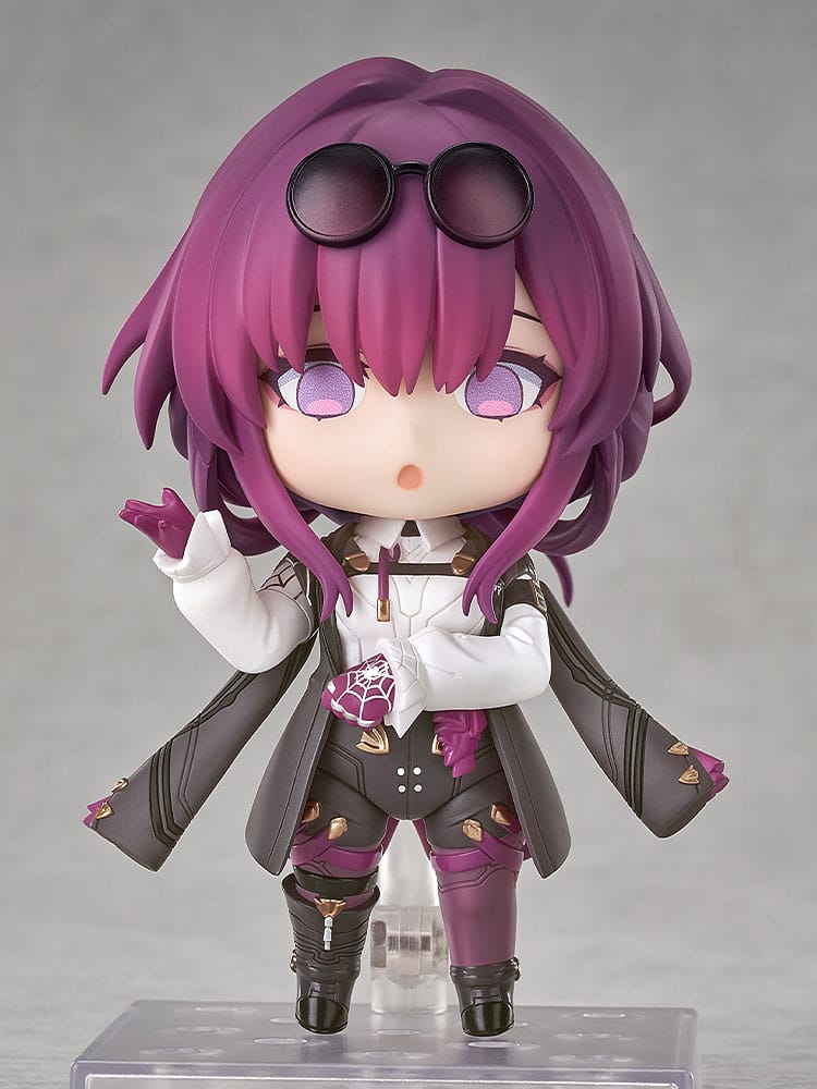 Kafka Nendoroid with open-mouthed faceplate and hands spread