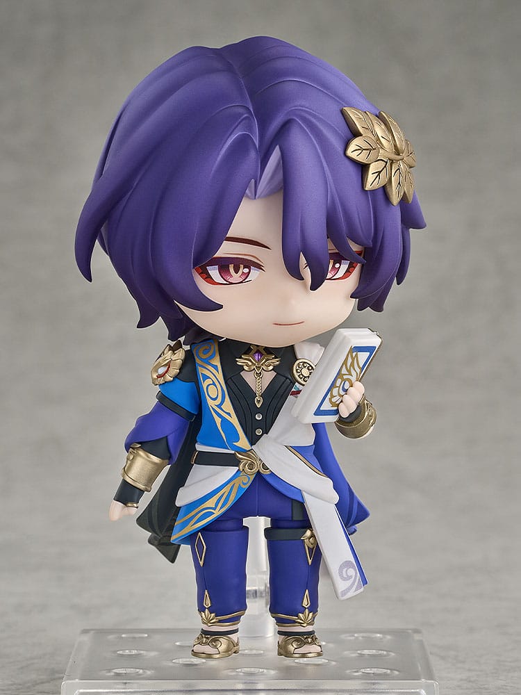 Dr. Ratio Nendoroid with thinking faceplate, book tucked under his arm