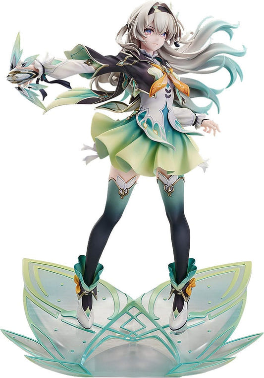 Honkai: Star Rail 1/7 scale Firefly figure on translucent flower base, front view