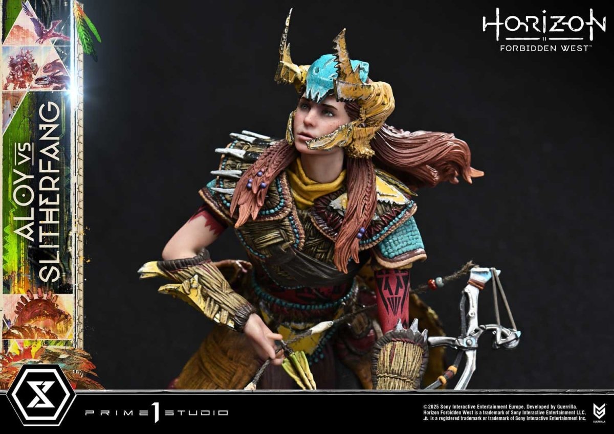 Horizon Forbidden West Ultimate Diorama Masterline Series Statue Aloy vs. The Slitherfang 82cm - Loaded Dice